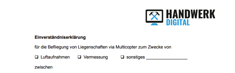 Einverständniserklärung